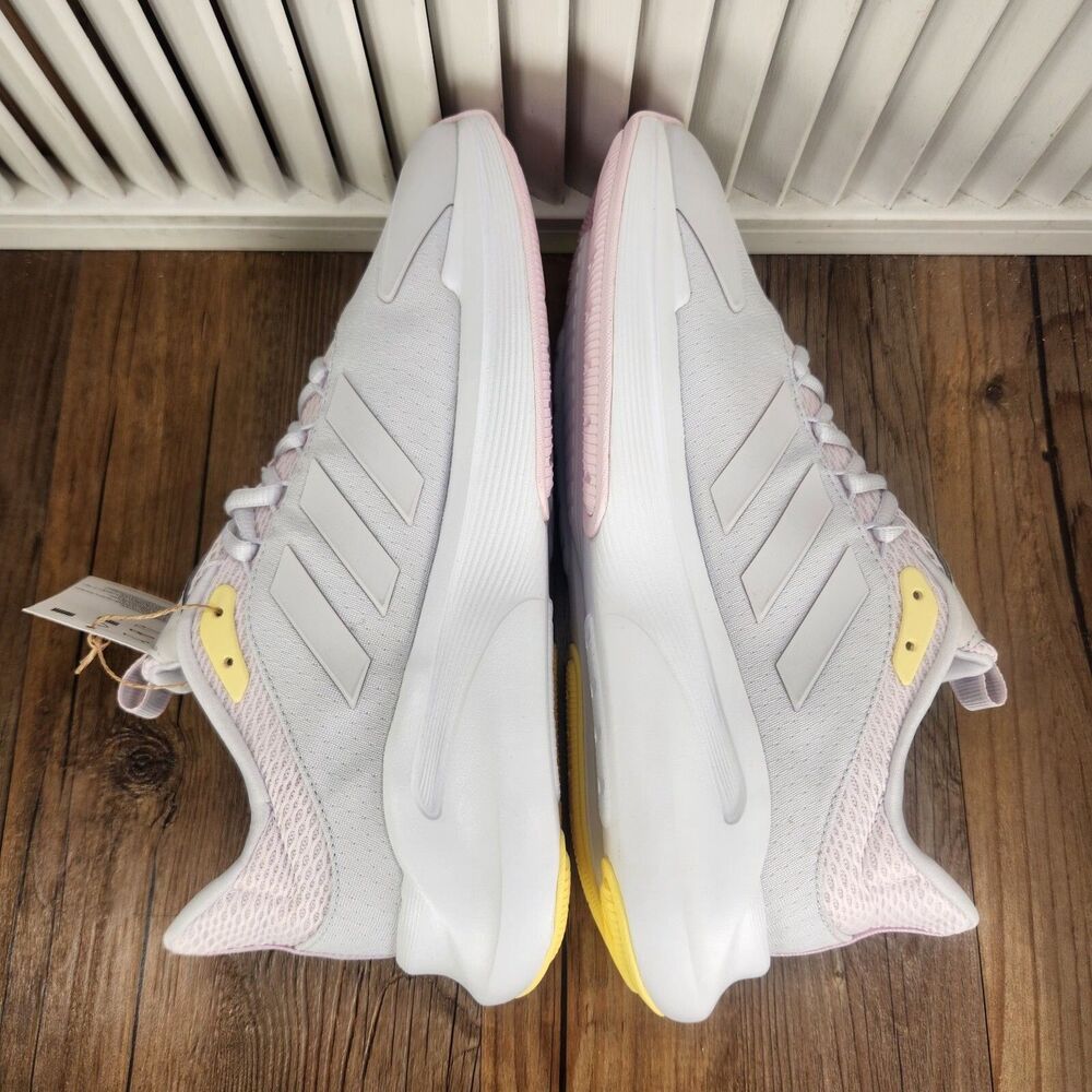 Adidas Bounce Alphaedge+ IF7286 Womens Size 9.5 Gray Pink Running Sneakers Shoes - Picture 6 of 11